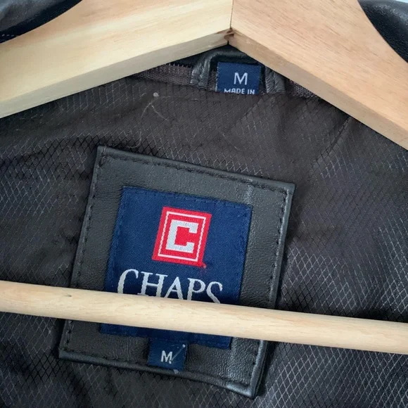 Chaps Leather Jacket - Picture 2 of 6